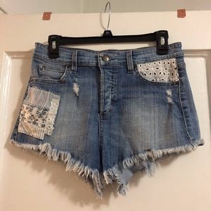 Guess High Waisted Cheeky Shorts